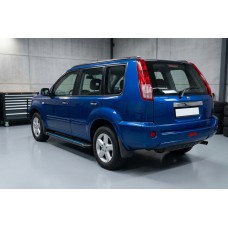 Бокові пороги Maya Blue (2 шт., алюміній) для Nissan X-trail T30 2002-2007 рр