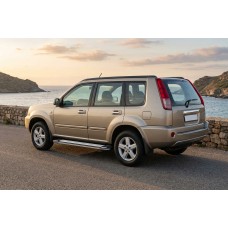 Боковые Подножки Rainbow (2 шт., Алюминий) для Nissan X-trail T30 2002-2007 гг