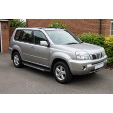 Бокові пороги Duru (2 шт., алюміній) для Nissan X-trail T30 2002-2007 рр