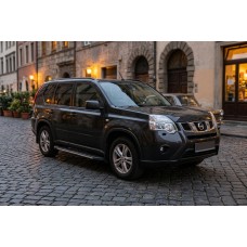 Бокові пороги Bosphorus Grey (2 шт., алюміній) для Nissan X-trail T31 2007-2014 рр