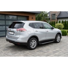 Боковые пороги Bosphorus Grey (2 шт., алюминий) для Nissan X-trail T32/Rogue 2014-2021 гг