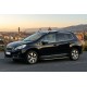 Боковые пороги Bosphorus Grey (2 шт., алюминий) для Peugeot 2008 2013-2019 гг