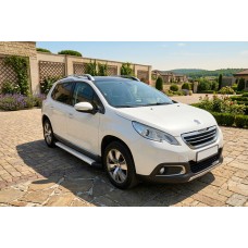 Бокові пороги Maya V2 (2 шт., алюміній) для Peugeot 2008 2013-2019 рр