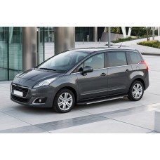 Бокові пороги Bosphorus Grey (2 шт., алюміній) для Peugeot 5008 2009-2016 рр