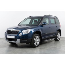 Бокові пороги Bosphorus Grey (2 шт., алюміній) для Skoda Yeti 2009-2017 рр