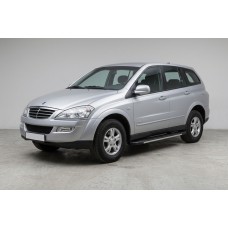 Бокові пороги Bosphorus Grey (2 шт., алюміній) для SsangYong Kyron 2005-2014 рр