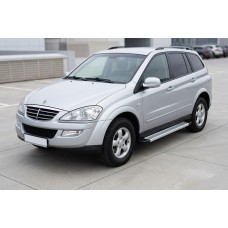 Боковые Подножки Maya V2 (2 шт., Алюминий) для SsangYong Kyron 2005-2014 гг