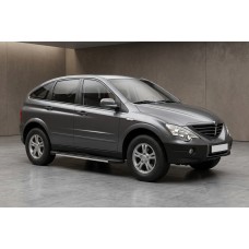 Бокові пороги Bosphorus Grey (2 шт., алюміній) для SsangYong Action 2005-2018 рр
