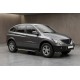 Боковые пороги Bosphorus Grey (2 шт., алюминий) для SsangYong Action 2005-2018 гг