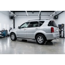 Боковые Подножки Maydos V2 (2 шт., Алюминий и Нержавейка) 2005-2012 для SsangYong Rexton I