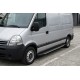 Боковые пороги Bosphorus Grey (2 шт., алюминий) Средняя База для Renault Master 1998-2010 гг