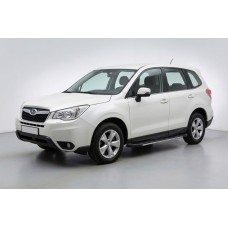 Бокові пороги Bosphorus Grey (2 шт., алюміній) для Subaru Forester 2013-2018 рр