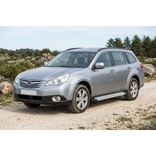 Бокові пороги Maya V2 (2 шт., алюміній) для Subaru Outback 2009-2014 рр