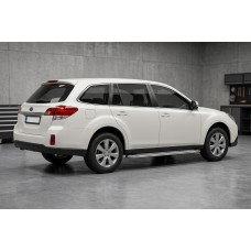 Бокові пороги Maydos V2 (2 шт., алюміній -2026 нерж) для Subaru Outback 2009-2014 рр