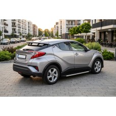 Бокові пороги Maya V1 (2 шт., алюміній) для Toyota C-HR 2016-2023 рр