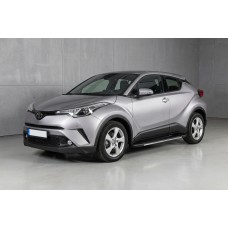Бокові пороги Bosphorus Grey (2 шт., алюміній) для Toyota C-HR 2016-2023 рр