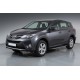 Боковые пороги Bosphorus Grey (2 шт., алюминий) для Toyota Rav 4 2013-2018 гг