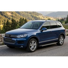 Бокові пороги Bosphorus Grey (2 шт., алюміній) для Volkswagen Touareg 2010-2018 рр