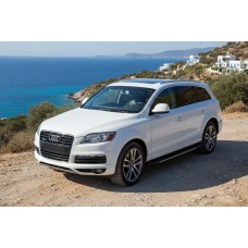 Боковые пороги Bosphorus Grey (2 шт., алюминий) для Ауди Q7 2005-2015 гг