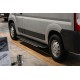 Боковые пороги Bosphorus Grey (2 шт., алюминий) Длинная База для Citroen Jumper 2007-2025 гг