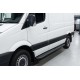 Боковые пороги Bosphorus Black (2 шт., алюминий) Long/ExtraLong для Man TGE 2017- гг