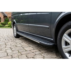 Бокові пороги Bosphorus Grey (2 шт., алюміній) Довга база для Mercedes Viano 2004-2014 рр