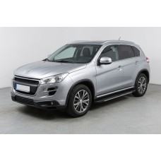 Бокові пороги Bosphorus Grey (2 шт., алюміній) для Peugeot 4008 2012-2017 рр