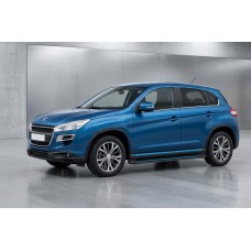 Бокові пороги Maya Blue (2 шт., алюміній) для Peugeot 4008 2012-2017 рр