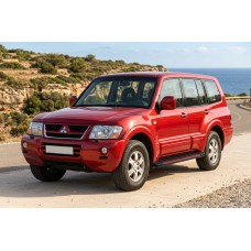 Бокові пороги Maya Red (2 шт., алюміній) для Mitsubishi Pajero Wagon III 1999-2006 рр