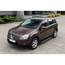 Бокові пороги Bosphorus Grey (2 шт., алюміній) для Nissan Qashqai 2007-2010 рр