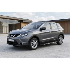 Боковые пороги Bosphorus Grey (2 шт., алюминий) для Nissan Qashqai 2014-2021 гг