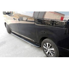 Бокові пороги Bosphorus Grey (2 шт., алюміній) M – Середня база для Citroen Jumpy/Dispatch 2017- рр
