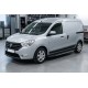 Боковые пороги Bosphorus Grey (2 шт., алюминий) для Dacia Dokker 2013-2022 гг