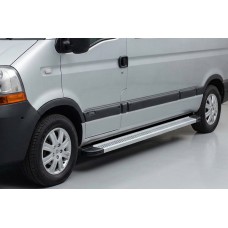 Боковые Подножки Maya V2 (2 шт., Алюминий) Длинная База для Opel Movano 2004-2010 гг