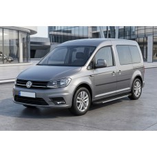 Бокові пороги Bosphorus Grey (2 шт., алюміній) Максі база для Volkswagen Caddy 2015-2020 рр