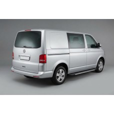 Боковые пороги Bosphorus Grey (2 шт., алюминий) Длинная База для Volkswagen T5 2010-2015 гг