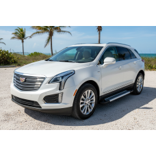 Боковые Подножки New Vision Grey (2 шт., Алюминий) для Cadillac XT5 2016- гг