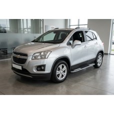 Боковые Подножки Tayga V2 (2 шт., Алюминий) для Chevrolet Trax 2012-2023 гг