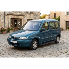 Бокові пороги Tayga Black (2 шт., алюміній) для Citroen Berlingo 1996-2008 рр