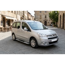 Бокові пороги Tayga V2 (2 шт., алюміній) для Citroen Berlingo 2008-2018 рр