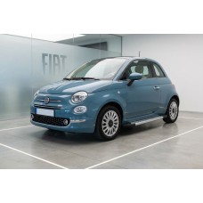 Боковые Подножки New Vision Grey (2 шт., Алюминий) для Fiat 500/500L 2013-2022 гг