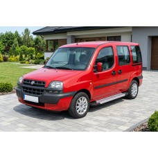 Бокові пороги New Vision Grey (2 шт., алюміній) для Fiat Doblo I 2001-2005 рр