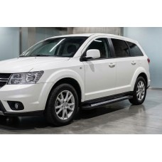 Бокові пороги New Vision Black (2 шт., алюміній) для Fiat Freemont 2011-2016 рр