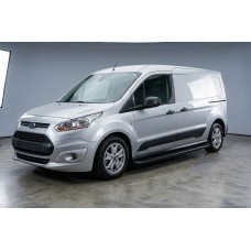 Бокові пороги Tayga Black (2 шт., алюміній) Максі база для Ford Connect 2014-2021 рр