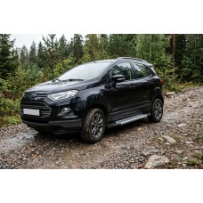 Боковые Подножки New Vision Grey (2 шт., Алюминий) для Ford Ecosport 2013-2022 гг