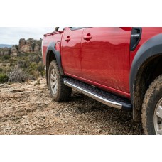 Боковые Подножки BlackLine (2 шт., Алюминий) для Ford Ranger 2007-2011 гг