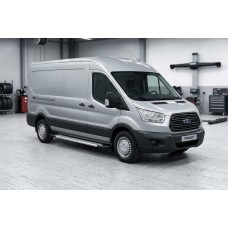 Бокові пороги New Vision Grey (2 шт., алюміній) L1 (Regular) для Ford Transit 2014- рр