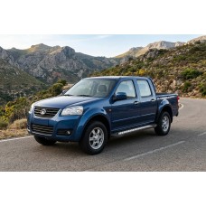 Бокові пороги New Vision Black (2 шт., алюміній) для GreatWall Wingle 5 2006- рр