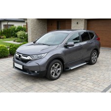 Бокові пороги New Vision Grey (2 шт., алюміній) для Honda CRV 2017-2022 рр