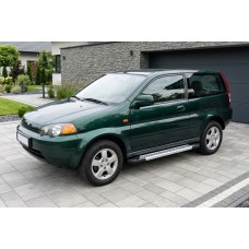 Бокові пороги New Vision Grey (2 шт., алюміній) для Honda HR-V 1998-2006 рр